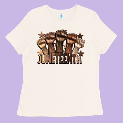 Melanin Juneteenth Ladies Tee Designed By Cowgirlartshop