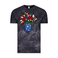 Cloud Black Patriotic Sunflower in a Jar Vintage Tee - Jasminsmagicworld