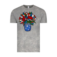 Cloud Rock Patriotic Sunflower in a Jar Vintage Tee - Jasminsmagicworld