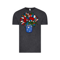 Vintage Black Patriotic Sunflower in a Jar Vintage Tee - Jasminsmagicworld