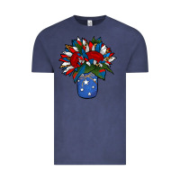 Vintage Denim Patriotic Sunflower in a Jar Vintage Tee - Jasminsmagicworld