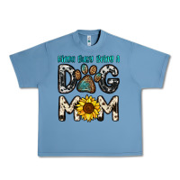 Pebble Blue kinda busy being a dog mom Urban Heavy Tee - OliviaCreatesArt