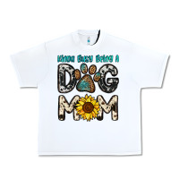 White kinda busy being a dog mom Urban Heavy Tee - OliviaCreatesArt
