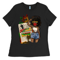 Black juneteenth justice now Ladies Tee - CowGirlArtShop