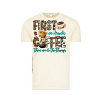 Vintage Arctic first we drink coffee then we do the things Vintage Tee - OliviaCreatesArt