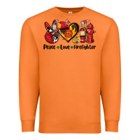Carrot peace love firefighter Premium Sweatshirt - AdoDesignShop