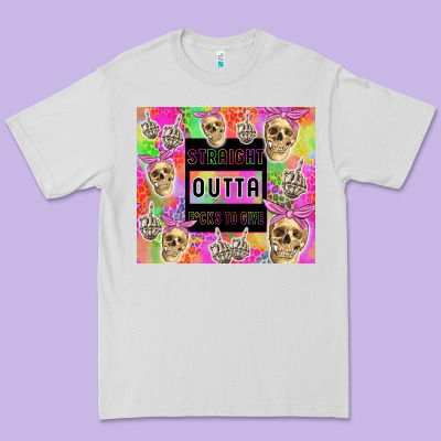 Straight Outta Fucks To Give Premium Tee Designed By Tumblerdesignbyshophia