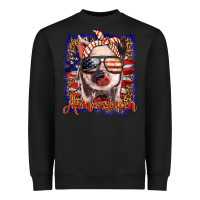 Black amerıcan pig Heavyweight Sweatshirt - BarkalooDesign