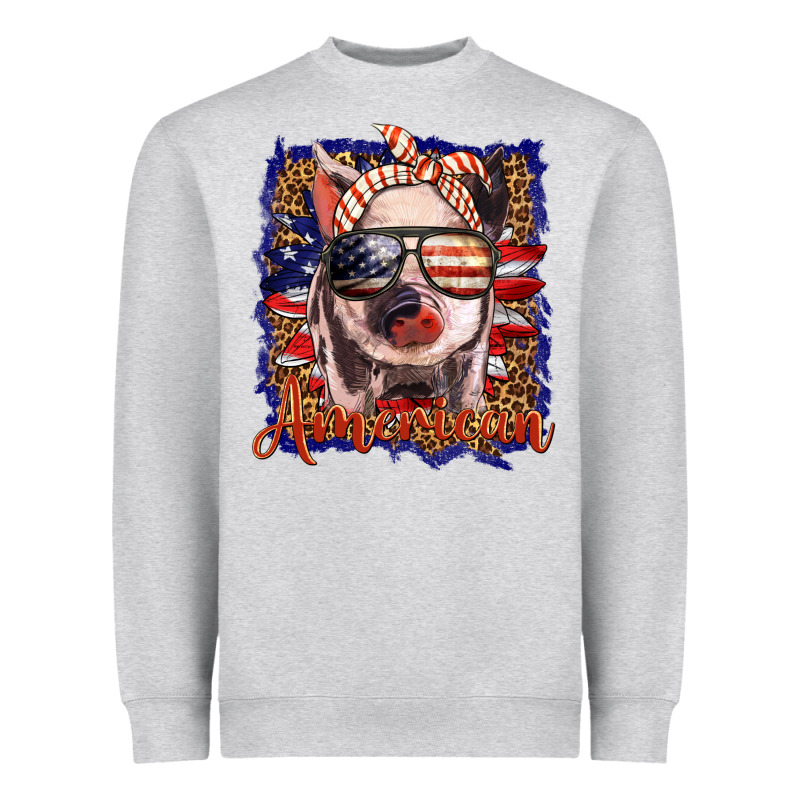 Amerıcan Pig Heavyweight Sweatshirt by BarkalooDesign | Teevron