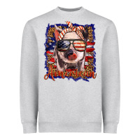 Heather Grey amerıcan pig Heavyweight Sweatshirt - BarkalooDesign