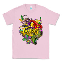 Bubblegum Pink texas map mardi gras Classic Tee - CowGirlArtShop