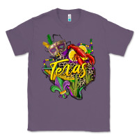 Lavender texas map mardi gras Classic Tee - CowGirlArtShop