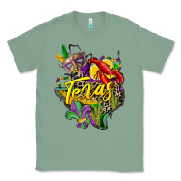 Sage texas map mardi gras Classic Tee - CowGirlArtShop
