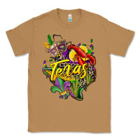 Toasted Coconut texas map mardi gras Classic Tee - CowGirlArtShop