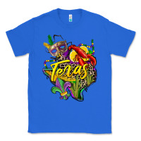 True Royal texas map mardi gras Classic Tee - CowGirlArtShop