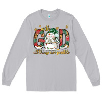 Moon Dust with god all things are possible with snowman bbs Long Sleeve Tee - BundleAndBundleShop