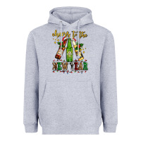 Heather Grey cheers to the new year with beers Heavyweight Hoodie - AdoDesignShop