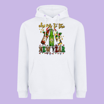 Cheers To The New Year With Beers Heavyweight Hoodie Designed By Adodesignshop