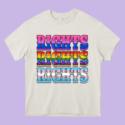 Rights Rights Rights Heavy Core Tee Designed By Nancycooperartshop