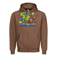 Chestnut autism rex Zipper Hoodie - BarkalooDesign
