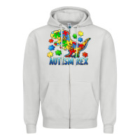 Dove Grey autism rex Zipper Hoodie - BarkalooDesign