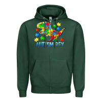 Autism Rex Zipper Hoodie | Teevron