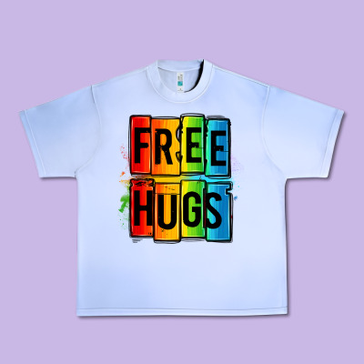 Free Hugs Urban Heavy Tee Designed By Oliviacreatesart