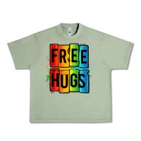 Oil Green free hugs Urban Heavy Tee - OliviaCreatesArt