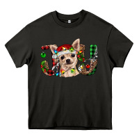Asphalt Christmas chihuahua joy Heavy Core Tee - RanaPortraitStore