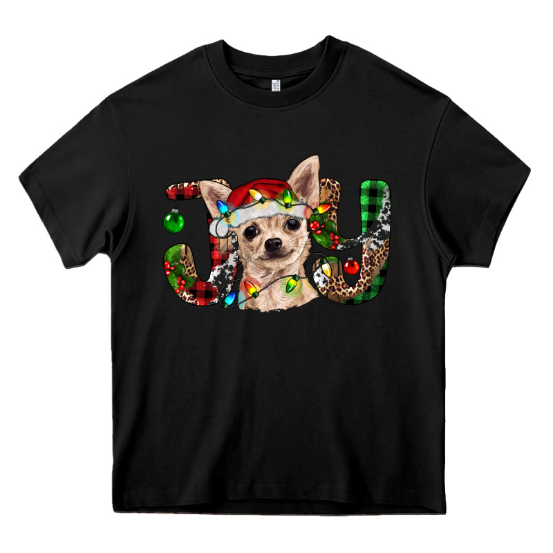 Christmas Chihuahua Joy Heavy Core Tee by RanaPortraitStore | Teevron