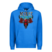 True Royal merry christmas bull skull Premium Hoodie - CowhideDigitalArt