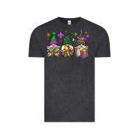 Vintage Black mardi gras gnomes Vintage Tee - OliviaCreatesArt