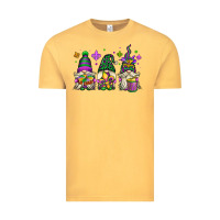Vintage Mustard mardi gras gnomes Vintage Tee - OliviaCreatesArt