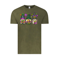 Vintage Olive mardi gras gnomes Vintage Tee - OliviaCreatesArt