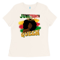 Bone juneteenth queen black woman afro queen Ladies Tee - CowGirlArtShop