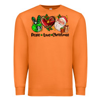 Carrot peace love  christmas Premium Sweatshirt - AdoDesignShop