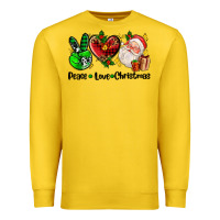 Lemon peace love  christmas Premium Sweatshirt - AdoDesignShop