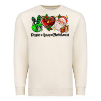 Sandshell peace love  christmas Premium Sweatshirt - AdoDesignShop