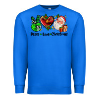 True Royal peace love  christmas Premium Sweatshirt - AdoDesignShop