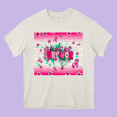 I Am A Survivor Heavy Core Tee Designed By Nancycooperartshop