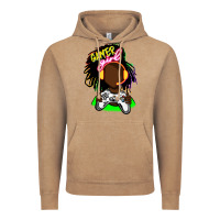 Vintage Coffee black gamer girl Vintage Hoodie - FaDigitalArtStudio