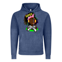 Vintage Denim black gamer girl Vintage Hoodie - FaDigitalArtStudio