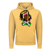 Vintage Mustard black gamer girl Vintage Hoodie - FaDigitalArtStudio