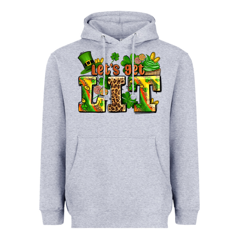 St Patricks Lets Get Lit Heavyweight Hoodie by AdoDesignShop | Teevron