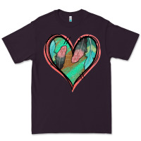 Plum Feather Heart Premium Tee - Jasminsmagicworld