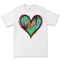 White Feather Heart Premium Tee - Jasminsmagicworld