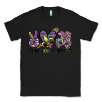 Black peace love mardi gras Classic Tee - CowGirlArtShop