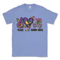 Colony Blue peace love mardi gras Classic Tee - CowGirlArtShop