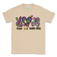 Mushroom peace love mardi gras Classic Tee - CowGirlArtShop
