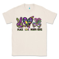 Natural peace love mardi gras Classic Tee - CowGirlArtShop